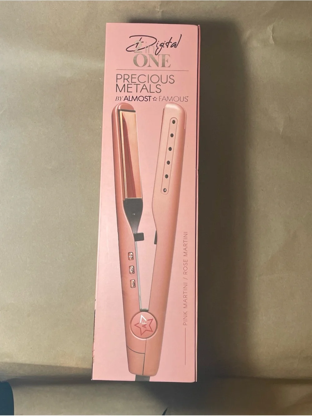 Almost Famous Precious Metals Rose Martini 2-in-1 Styler - Pink